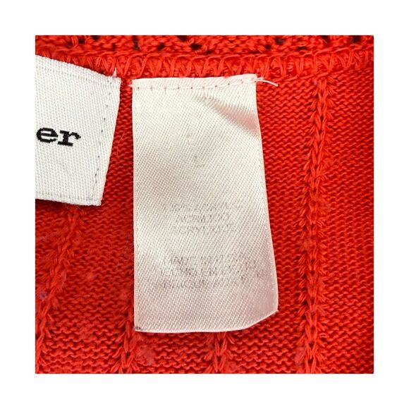 Alfred Dunner Sweater Women's L Red Lace Detail Short Sleeve Round Neck Pullover - Picture 6 of 7